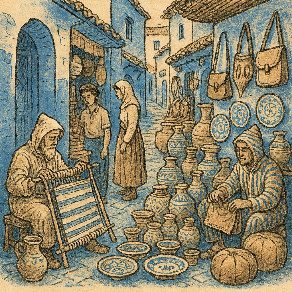 Découvrir Chefchaouen : le joyau bleu des montagnes du Rif 9 Souks Chaouen