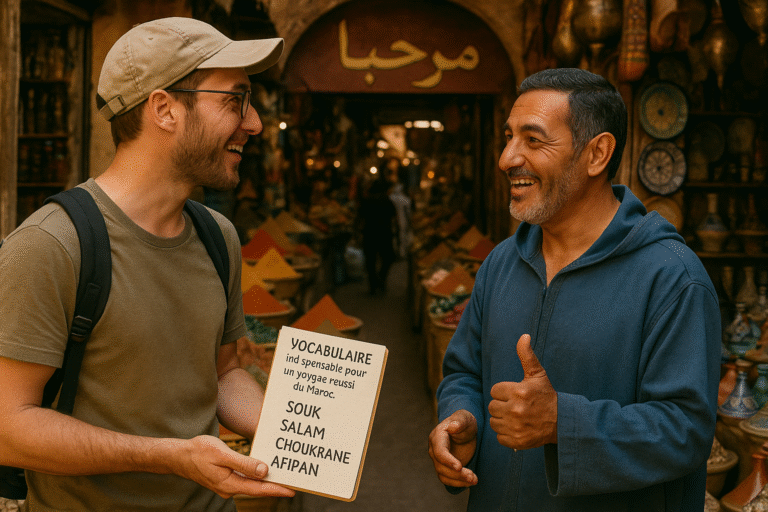 Vocabulaire voyage maroc