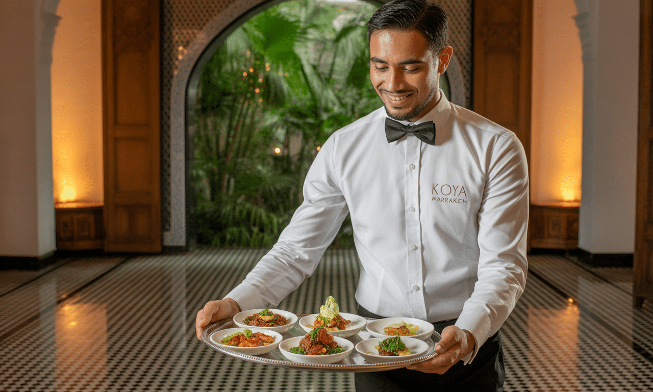 découvrez koya marrakech, l’adresse incontournable pour des séjours d’exception. profitez d’un cadre unique, d’un service haut de gamme et vivez une expérience inoubliable au cœur de marrakech.