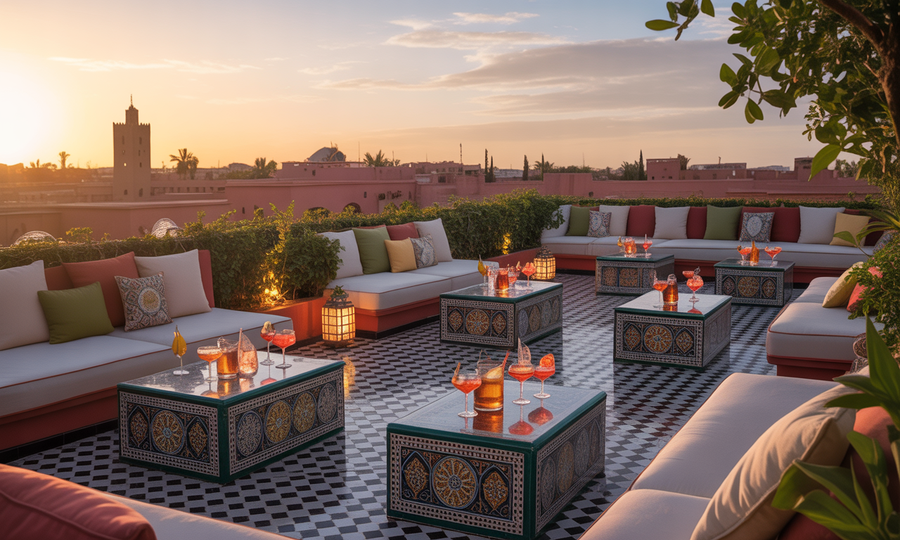Classement rooftop Marrakech : découvrez les adresses incontournables pour un apéro d’exception ! 1 découvrez le classement des meilleurs rooftops à marrakech pour savourer un apéro d’exception ! profitez d’adresses incontournables avec vues imprenables et ambiance unique pour des moments inoubliables entre amis ou en couple.