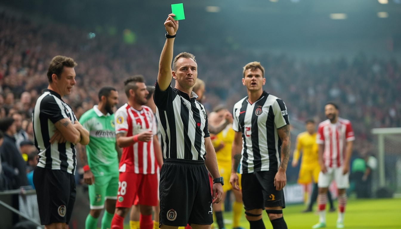découvrez l'événement historique de la coupe du monde u20 : l'introduction du carton vert lors du match maroc-espagne, une première qui marque un tournant dans l'arbitrage du football.