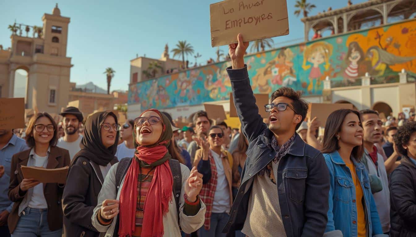 découvrez comment les jeunes diplômés marocains s'organisent et revendiquent leur droit à l'emploi, illustrant une dynamique sociale unique et une spécificité du maroc face au chômage des jeunes diplômés.
